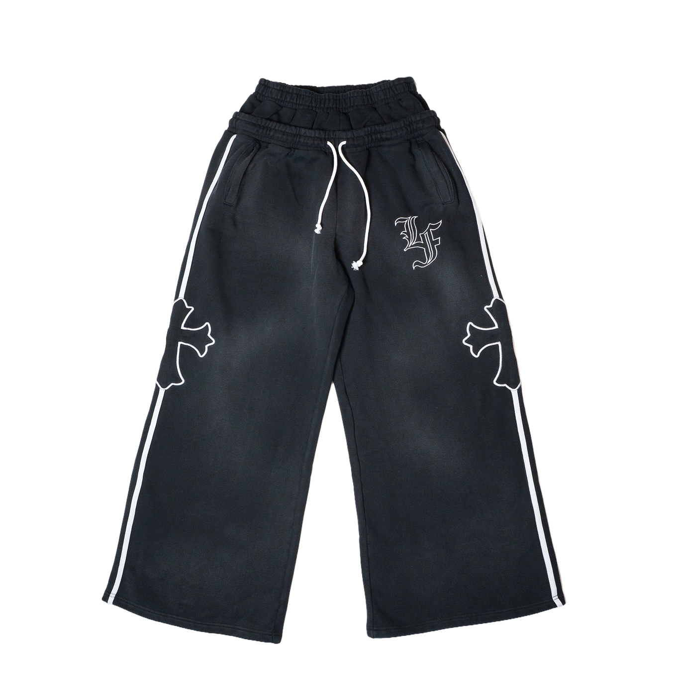パンツ FUTURE ARCHIVE AGING DOUBLE SWEAT PANTS Cross Double Waist Baggy Sweatpant – LaFrancé