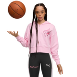 LaFrancé Pink HEEM Women's Cropped Hoodie