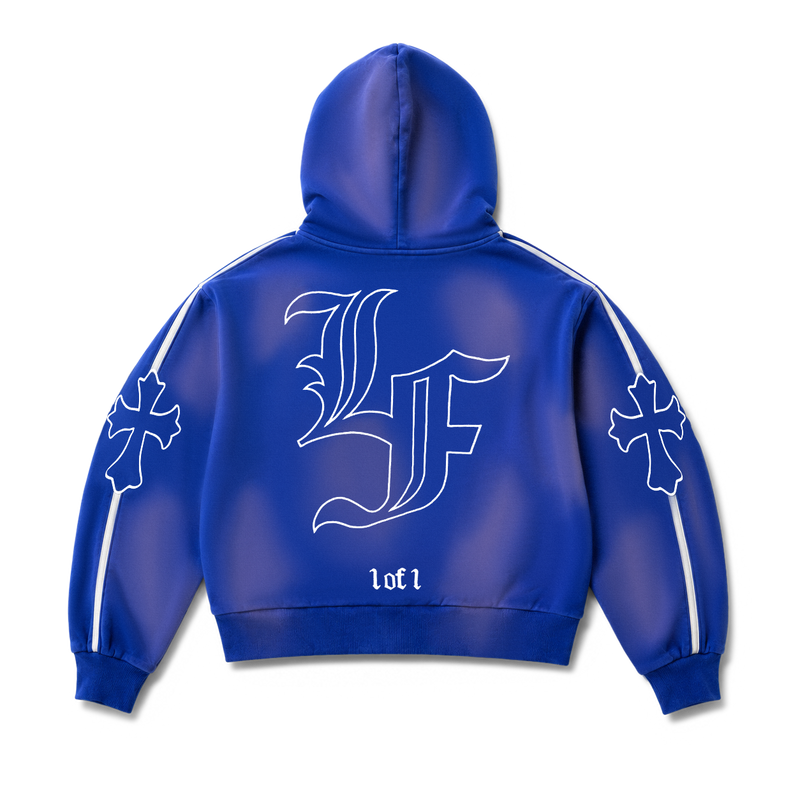 Cross Double Hood Crop Zip Up – LaFrancé