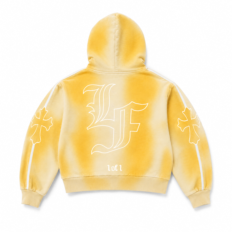 Cross Double Hood Crop Zip Up – LaFrancé