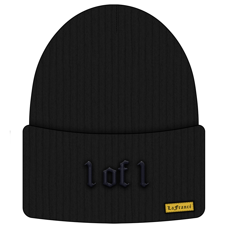 Black Embossed Hat