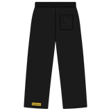 Black Embossed Pants