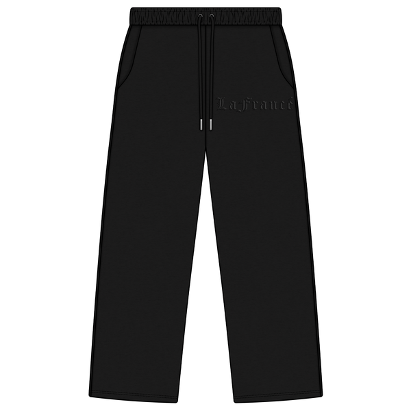 Black Embossed Pants