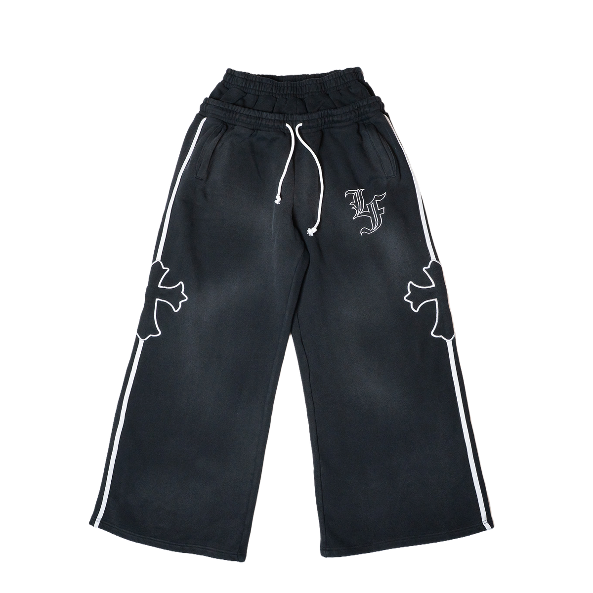 Cross Double Waist Baggy Sweatpant – LaFrancé