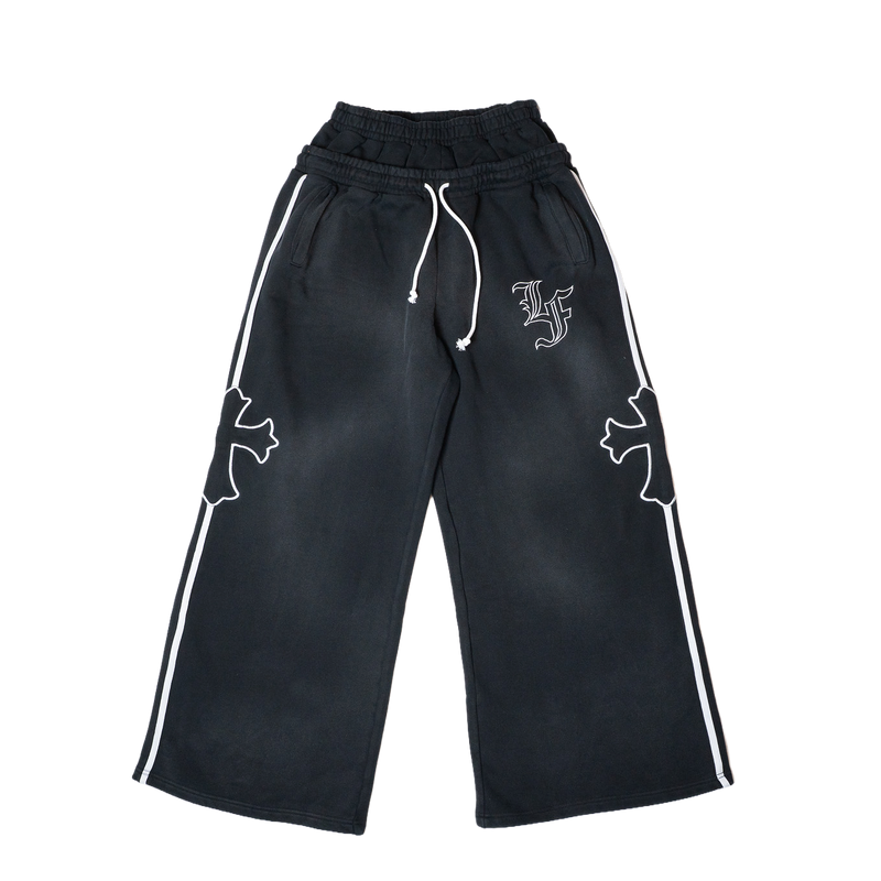 Cross Double Waist Baggy Sweatpant – LaFrancé