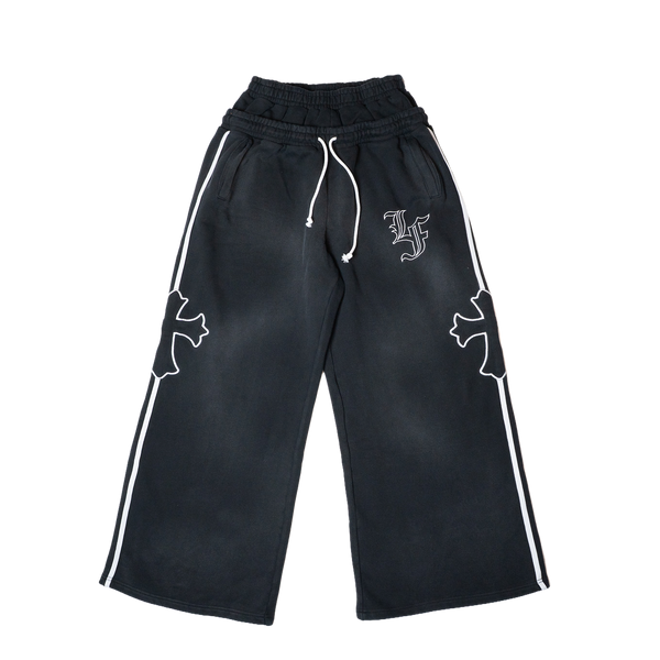 パンツ FANDAMENTAL AGREEMENT LUXURY FA13/DH34 Cross Double Waist Baggy Sweatpant – LaFrancé