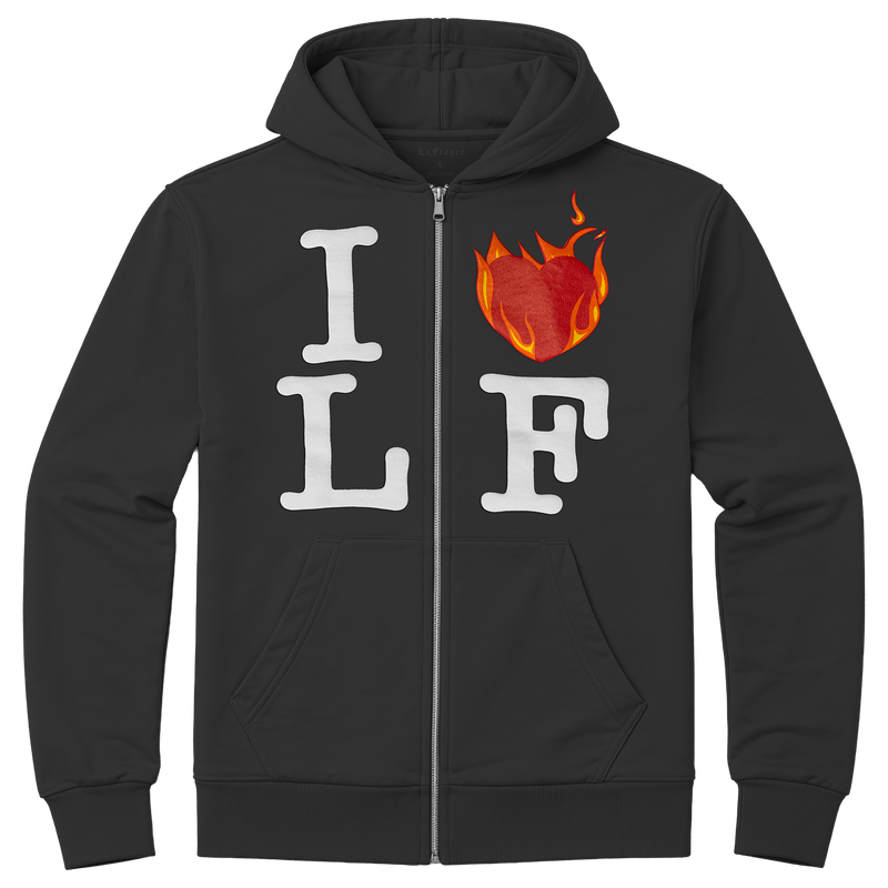 トップス I LOVE VALLAD HOODIE LaFrancé I Love LF Zip Up Hoodie