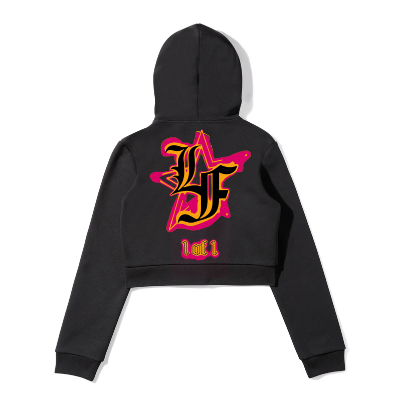 Women's Cropped Zip Hoodie