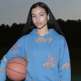 ALL OVER SCRIPT HOODIE