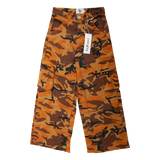 Orange Camo Cargo Jeans