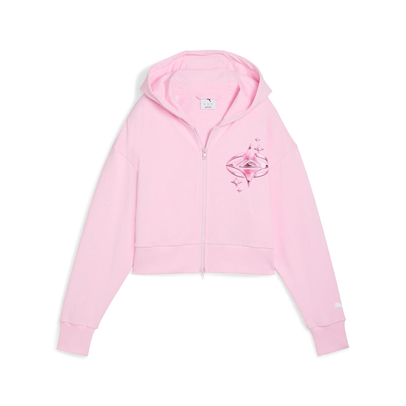 LaFrancé Pink HEEM Women's Cropped Hoodie