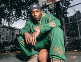 SCRIPT ALL OVER PANTS